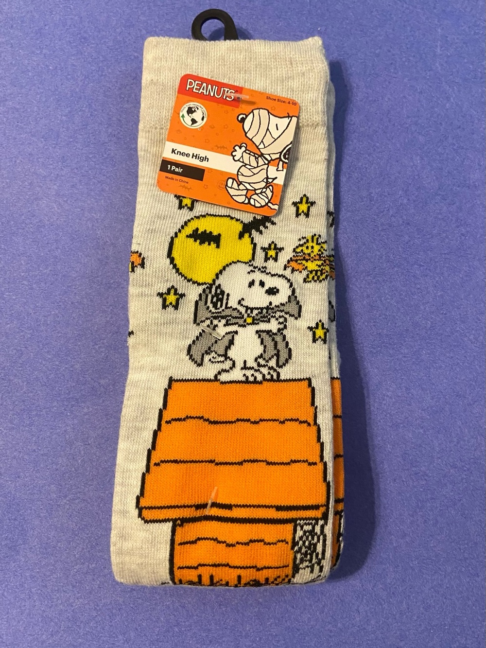 Peanuts- Women’s Snoopy Halloween Knee High Socks